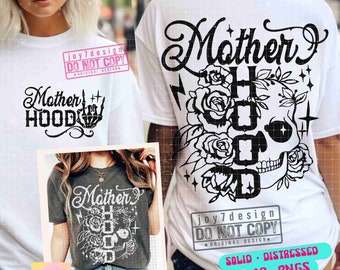 Motherhood SVG PNG Funny Mom Funny Mothers Day Trendy Mom Png Sarcastic Retro Sublimation Front Back Svg Mom Shirt Svg Cut File ORIGINAL