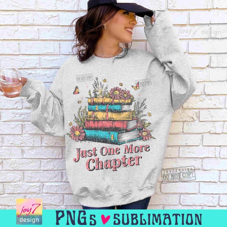 Apenas mais um capítulo Livros PNG Livro flores silvestres Png Livreiro Png Camiseta amante de livros Png Flores livros ditados Livro retrô SUBLIMAÇÃO ORIGINAL imagem 4