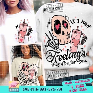 If I Had Feelings They'd Be For You SVG PNG Skeleton Valentines Day Svg CutFile Funny Valentine Png Anti Valentines Day Sublimation ORIGINAL