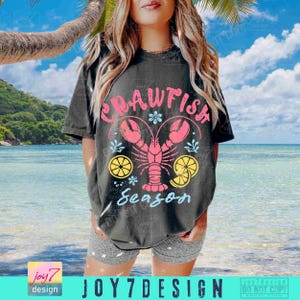 Langusten Saison PNG Retro Flusskrebs Png Lustige Sommer Langusten Vintage Shirt Design Flusskrebs Coquette Fischer Ästhetik Dtf Png ORIGINAL Bild 5