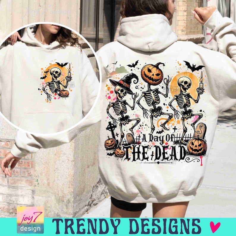 Lustiges tanzendes Skelett PNG, Tag der Toten, Halloween (Digitaler Download) Bild 3