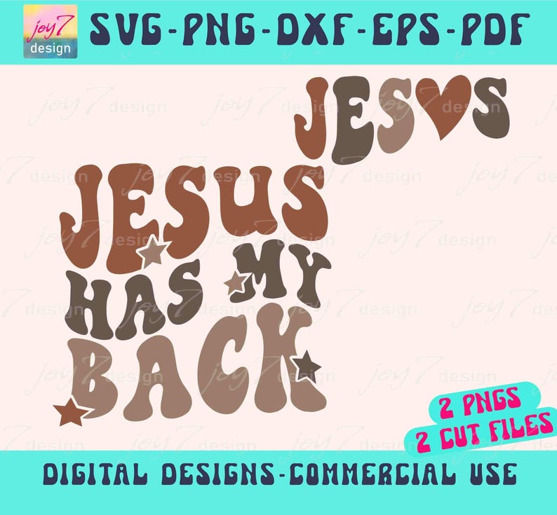 Jesus has my back svg cut file and Sublimation Instant download with personal and commercial use license by Joy7design
https://www.etsy.com/ie/shop/Joy7design