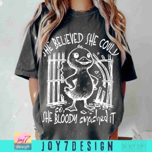Strong Woman Sarcasm Funny Duck PNG Encouraging Affirmation Funny Duck Sassy Funny Goose Retro Humorous Funny Womens Quote Trendy ORIGINAL image 3