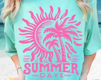 Retro Summer SVG PNG Retro Summer shirt Svg Summer Png Beach retro  Svg Summer break Svg Beach Shirt Sublimation Front Back Svg ORIGINAL