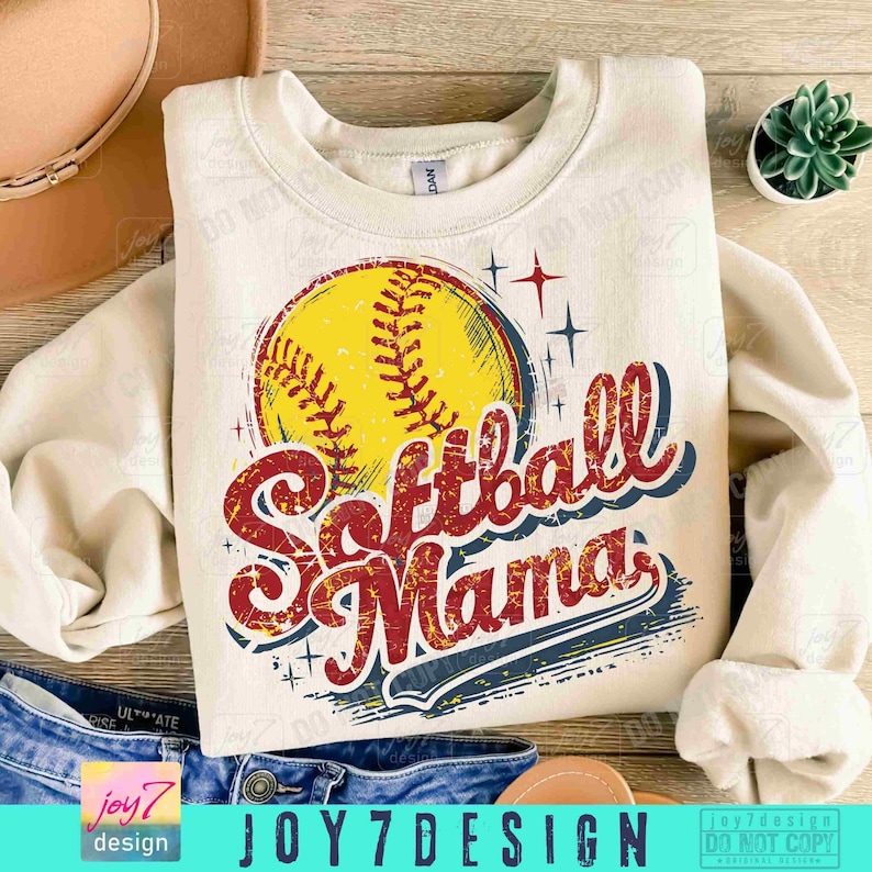 Softball Mama Retro PNG Softball mom Png Softball season Png Softball shirt Vintage design Softball Game Day Softball SUBLIMATION ORIGINAL image 4