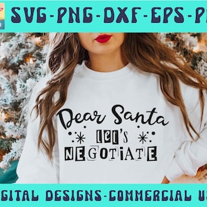 Beste kerstman, laten we onderhandelen SVG PNG Pdf, kerstshirt Svg, grappige kerst Svg, kerst Svg, kersttrui Svg Winter Svg Png voor POD