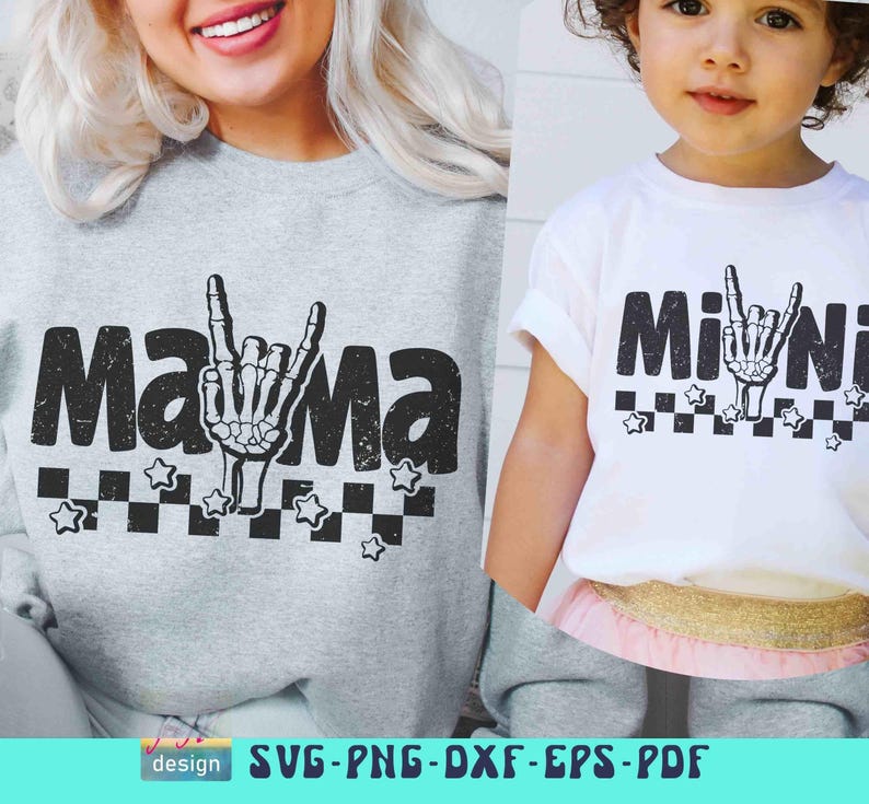 Mama mini cut file Svg, PNG , Pdf, Dxf, Eps, Jpg, DTG Instant download by Joy7design
https://www.etsy.com/ie/shop/Joy7design