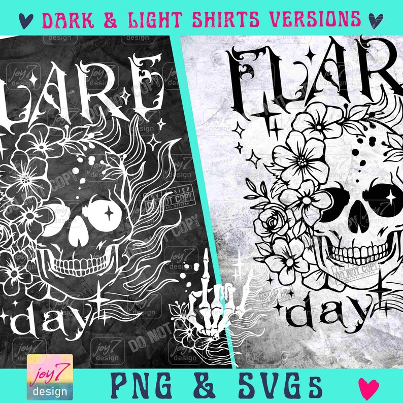 Día de la llamarada SVG PNG Enfermedad crónica Conciencia de la salud Flor Calavera Png Dolor crónico Síndrome de Ehlers-Danlos Esqueleto Spoonie camisa Svg ORIGINAL imagen 2