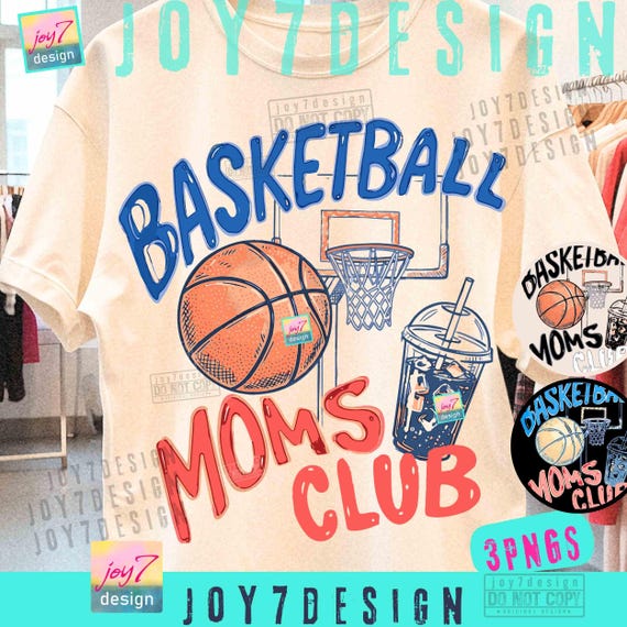 Basketball Moms Club PNG Trendy Game Day Doodle Baller mom shirt ORIGINAL Design Digital