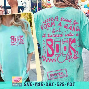Book Club SVG PNG Funny Book Svg Retro Book Png Book lover Svg Book Shirt Svg Book Quotes Svg Booktrovert Retro Teacher Librarian Original image 6