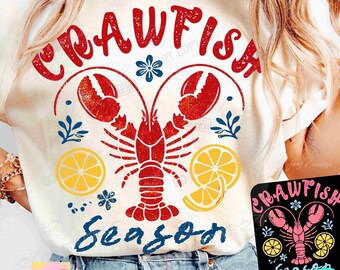 Crawfish Season PNG Retro Crawfish Png Funny Summer Crawfish vintage shirt design Crawfish Coquette Fisherman aesthetics Dtf Png ORIGINAL