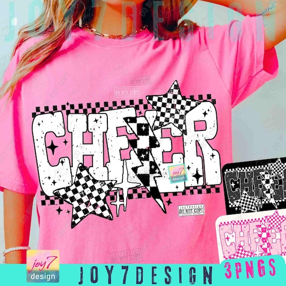 Retro Cheer PNG Retro Checker Cheer shirt Png Trendy Cheerleader Png Funny Cheer Competition Png Cheer mama Png Popular Cheer Team ORIGINAL