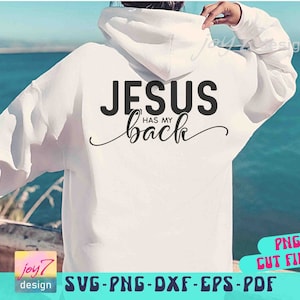 Jesús me respalda SVG, cristiano, descarga digital instantánea, archivo PNG, Jesús Svg, sublimación, Svg retro de moda, puesta de sol Png Svg Estética Png