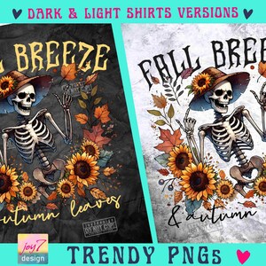 Funny Fall PNG Fall Breeze and autumn leaves Skeleton design Retro Fall Skeleton Png Fall quotes Png Its Fall Yall Retro Fall Png ORIGINAL image 2