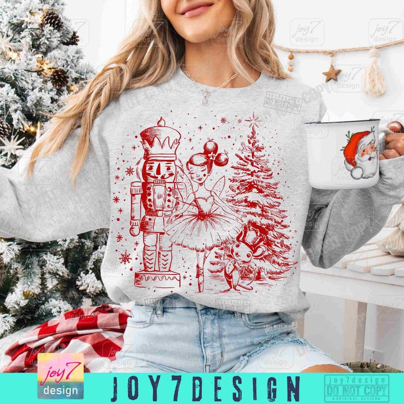 Nutcracker Ballet Christmas PNG Retro Nutcracker Fairy Christmas Ballet Christmas Png Christmas Coquette Girly Png Winter Coquette ORIGINAL image 5