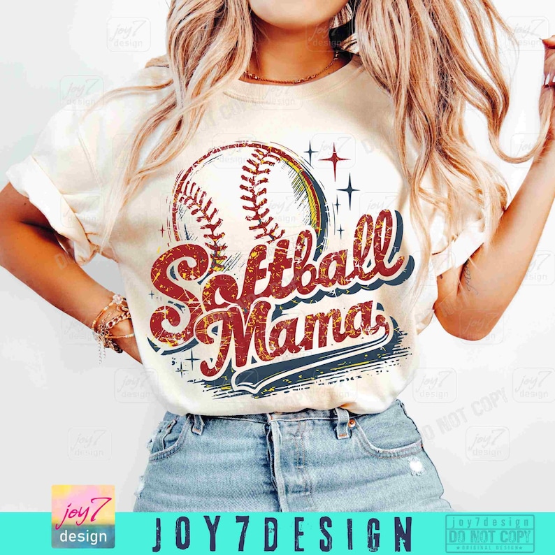 Softball Mama Retro PNG Softball mom Png Softball season Png Softball shirt Vintage design Softball Game Day Softball SUBLIMATION ORIGINAL image 5