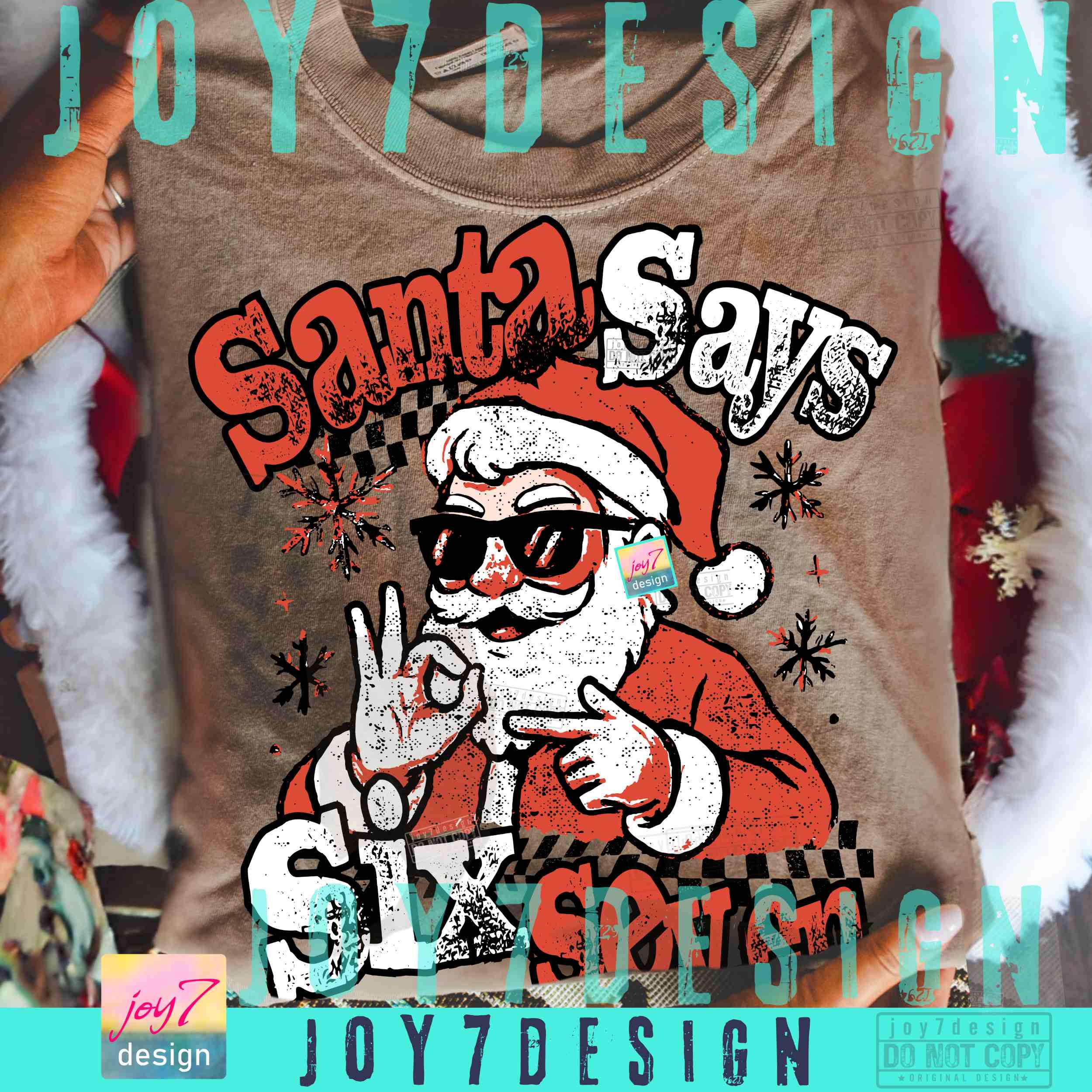 Santa 67 Santa 67 Funny Meme PNG Funny Santa Six Seven Viral Digital Design ...