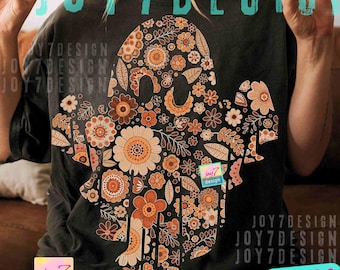 Floral Ghost PNG Boo Ghost Floral shirt design Floral Halloween Retro Boho Ghost Boo shirt digital download Cute Ghost Flowers Png ORIGINAL