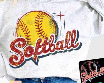 Retro Softball PNG Softball Vintage design Png Retro Softball shirt Png Softball season Png  Softball Game Day Softball Sublimation ORIGINAL
