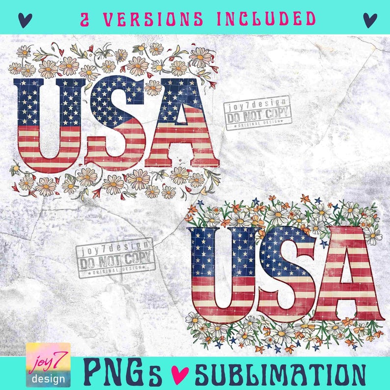 Kwiatowy USA Png Retro USA Png 4 lipca Flaga amerykańska Png Retro Ameryka Dziewczęcy Png Czwarty lipca Dzień Niepodległości USA Sublimacja Oryginał zdjęcie 2