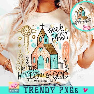 Königreich Gottes PNG Boho Christian Png Bibel Vers Matthäus 6:33 Gott Png Glaube Png Christian Boho Kirche Png ORIGINAL Bild 1