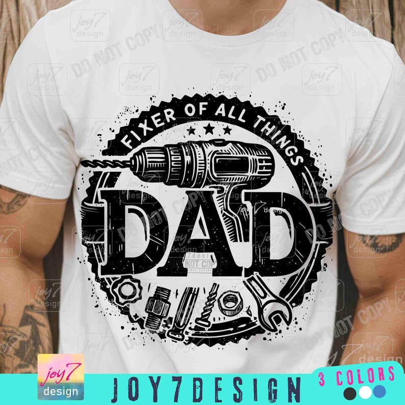 Dad Handyman Dad Fixer of All Things Funny Dad PNG DIY Dad shirt Png Dad designs Fathers Day Trendy Dad Birthday gift Png Daddy PngORIGINAL image 1