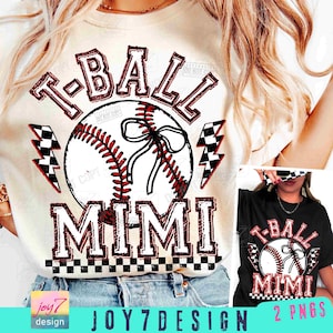 T-Ball Mimi Retro Damier Coquette PNG T-Ball Mimi Game Day PNG T-Ball Coquette Design T-Ball Tendance Sublimation Sports DTF ORIGINAL