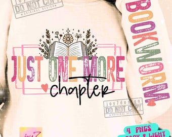 Ratón de biblioteca PNG Solo un capítulo más PNG Manga PNG Lectura Libro divertido PNG Regalo para amantes de los libros PNG Citas positivas Sublimación ORIGINAL