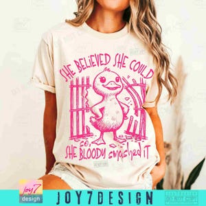 Strong Woman Sarcasm Funny Duck PNG Encouraging Affirmation Funny Duck Sassy Funny Goose Retro Humorous Funny Womens Quote Trendy ORIGINAL image 4