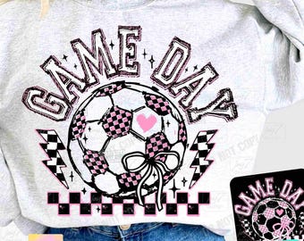 Soccer Game Day PNG Retro Checkered Soccer Png Soccer Game Day shirt Soccer Mom Png Trendy Soccer Team shirt Png Funny Soccer Png ORIGINAL