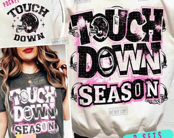 Touch Down Season PNG Football Season Png Football Mama Retro Football Png Football Mom Png Trendy  Football shirt Png Retro design ORIGINAL