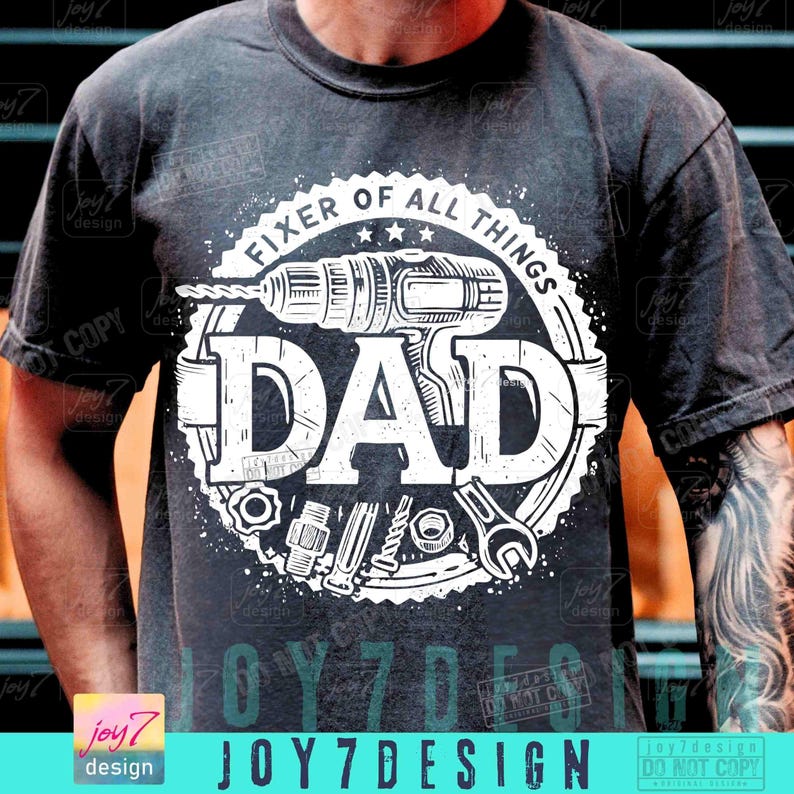 Dad Handyman Dad Fixer of All Things Funny Dad PNG DIY Dad shirt Png Dad designs Fathers Day Trendy Dad Birthday gift Png Daddy PngORIGINAL image 3