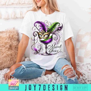 Mardi Gras-cocktail png Retro Mardi Gras-masker png carnaval shirtontwerp png trendy Mardi Gras Party Coquette Mardi Gras Festival png ORIGINEEL afbeelding 5