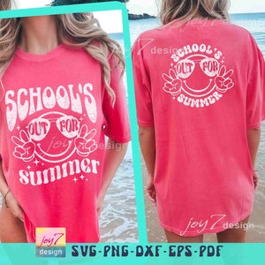 La scuola è finita per l'estate SVG PNG Insegnante Estate Svg Ultimo giorno di scuola Svg Ciao vacanze estive Svg Insegnante Vacanze estive Sublimazione estiva immagine 4