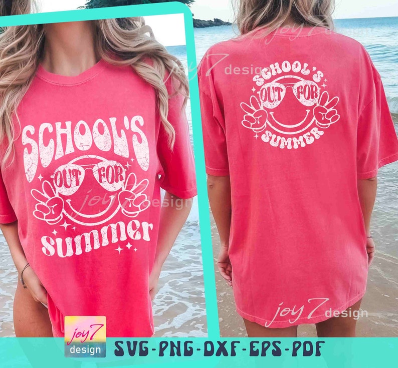 La scuola è finita per l'estate SVG PNG Insegnante Estate Svg Ultimo giorno di scuola Svg Ciao vacanze estive Svg Insegnante Vacanze estive Sublimazione estiva immagine 4