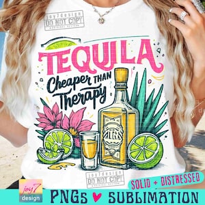 Tequila Mais Barato Que Terapia PNG Verão Png Cinco de Mayo Png Humor Adulto Png Beber Png Engraçado Verão Png Tequila SUBLIMAÇÃO ORIGINAL