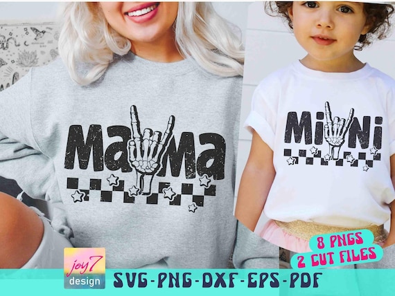 Mama Mini SVG PNG Mama Mini Retro PNG, Mommy and me Svg, Mama Shirt designs, Mama Mini Cut file, Mom shirt Svg, Mom Mama Cricut Silhouette