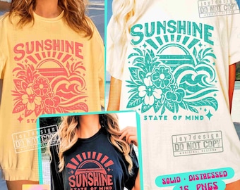 Sunshine Boho Summer SVG PNG Retro Summer Vintage shirt design Svg Retro beach Png Summer shirt Svg Cricut Summer Beach Sublimation ORIGINAL