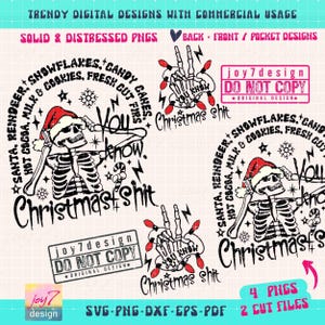 Funny Christmas SVG PNG Sarcastic Christmas Humorous Christmas Svg Funny Adult Humor Svg Cut File Front Back Svg Sublimation ORIGINAL image 2