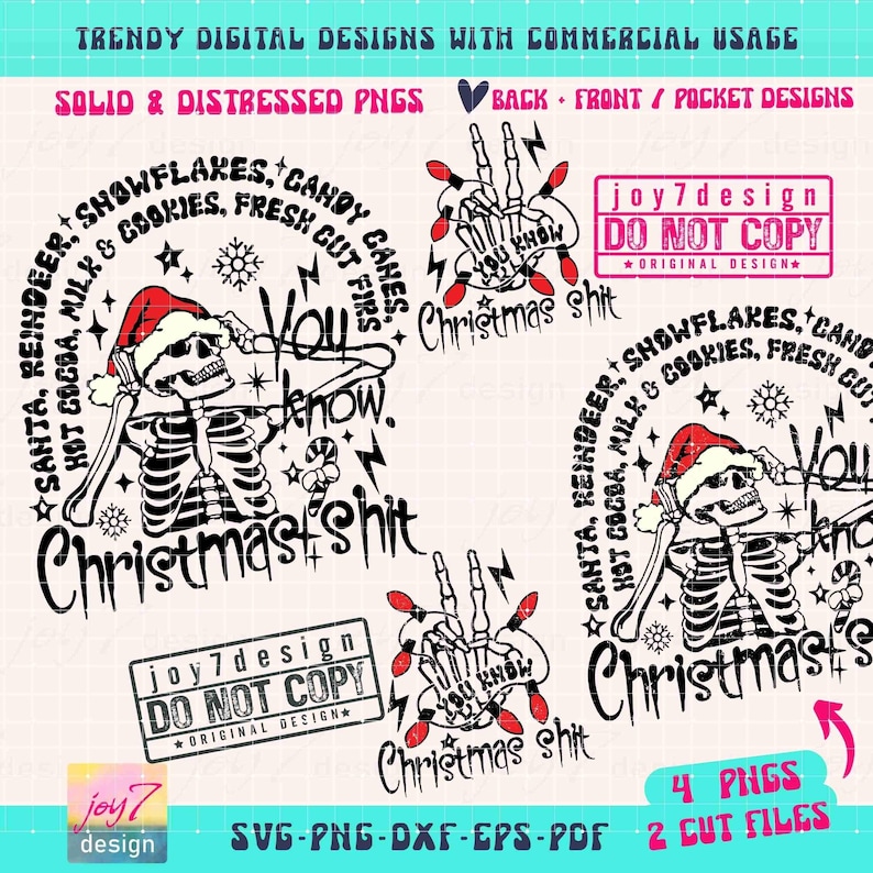 Funny Christmas SVG PNG Sarcastic Christmas Humorous Christmas Svg Funny Adult Humor Svg Cut File Front Back Svg Sublimation ORIGINAL image 2