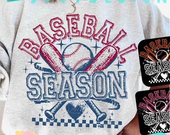 Baseball Season Retro Checkered PNG Trendy Retro Game Day shirt design Checker ORIGINAL