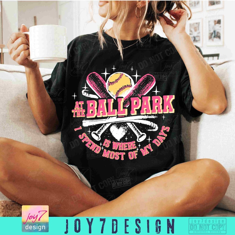 Softball At The Ballpark Is Where I Spend Most of My Days PNG Retro Softball Game Day Mom Png Softball Team Png Softball Shirt Png ORIGINAL image 5