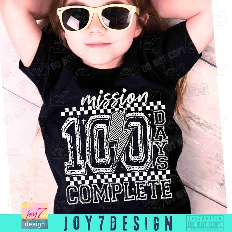 Misja 100 dni ukończona PNG Retro 100 dni szkoły Checker Png Szkoła png Png 100 dni szkoły Koszulka Png Słodka szkoła Png ORYGINAŁ zdjęcie 6