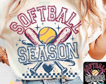 Softball Season PNG Retro Softball Game Day design Png Softball Team Png Softball Shirt Design Trendy Softball Sublimation DTF Png ORIGINAL