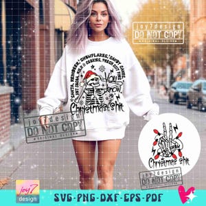 Funny Christmas SVG PNG Sarcastic Christmas Humorous Christmas Svg Funny Adult Humor Svg Cut File Front Back Svg Sublimation ORIGINAL image 6