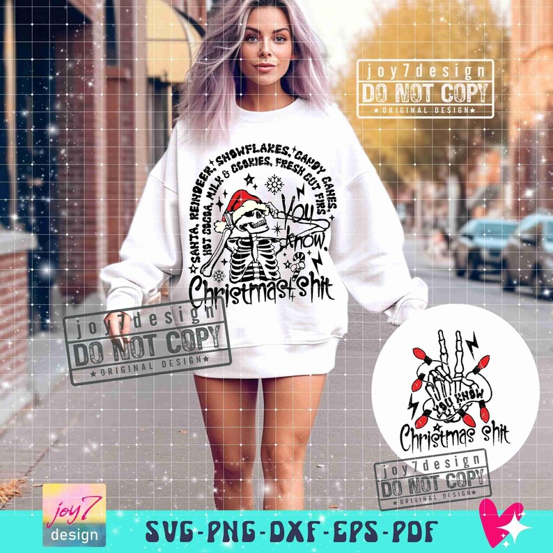 Funny Christmas SVG PNG Sarcastic Christmas Humorous Christmas Svg Funny Adult Humor Svg Cut File Front Back Svg Sublimation ORIGINAL image 6