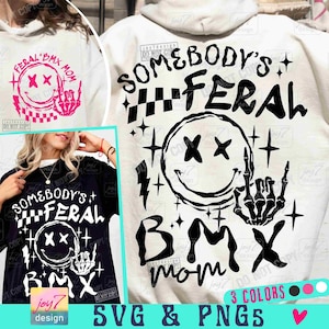Maman sauvage BMX SVG PNG Chemise maman Bmx Png Maman Bmx drôle Conception maman Bmx Bmx tendance Sweat à capuche Bmx rétro Conception Svg maman drôle Recto verso Original Svg
