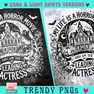 My Life is a Horror Movie PNG Funny Halloween Png Retro Halloween Witchy Png Adult Humor Trendy Halloween Spooky vibes Snarky Png ORIGINAL image 2