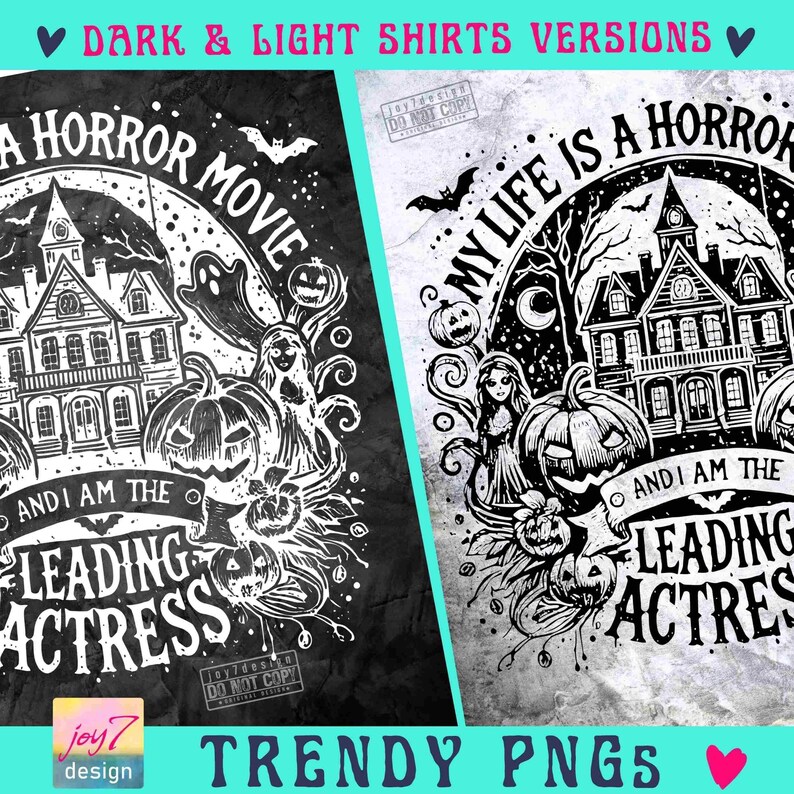 My Life is a Horror Movie PNG Funny Halloween Png Retro Halloween Witchy Png Adult Humor Trendy Halloween Spooky vibes Snarky Png ORIGINAL image 2