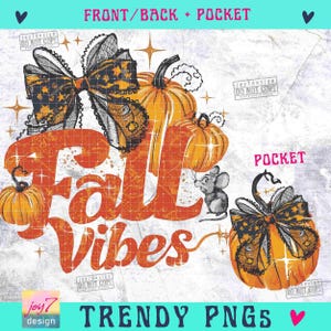 Coquette Fall vibes PNG Cute Fall Gothic Png Retro Fall Png Spooky Season Png Trendy Pumpkin Sublimation Coquette Trendy Fall Png ORIGINAL image 2